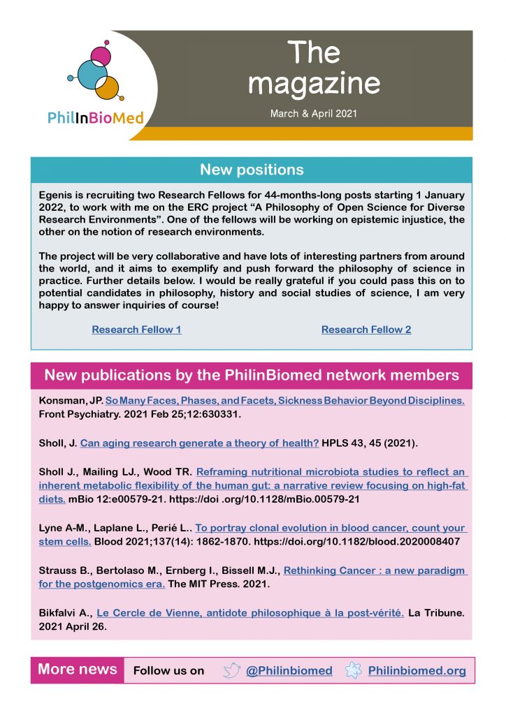 PhilinBioMed Newsletter - March and April 2021