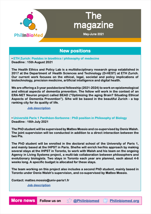 PhilinBioMed Newsletter – May and June 2021